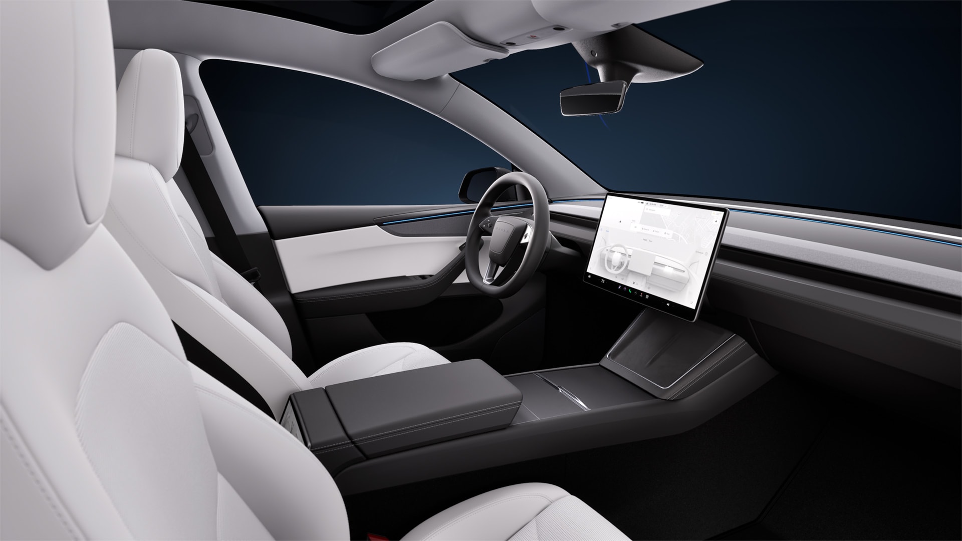 New Model Y 내장 색상 Black & White 2