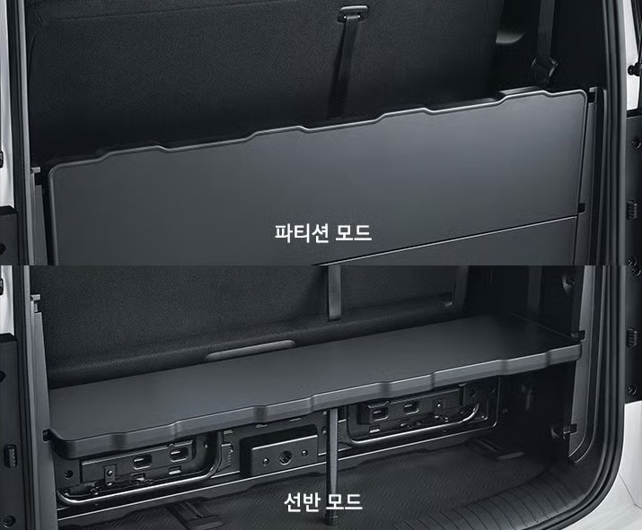 더 뉴 스타리아 HEV 러기지 파티션 테이블 66