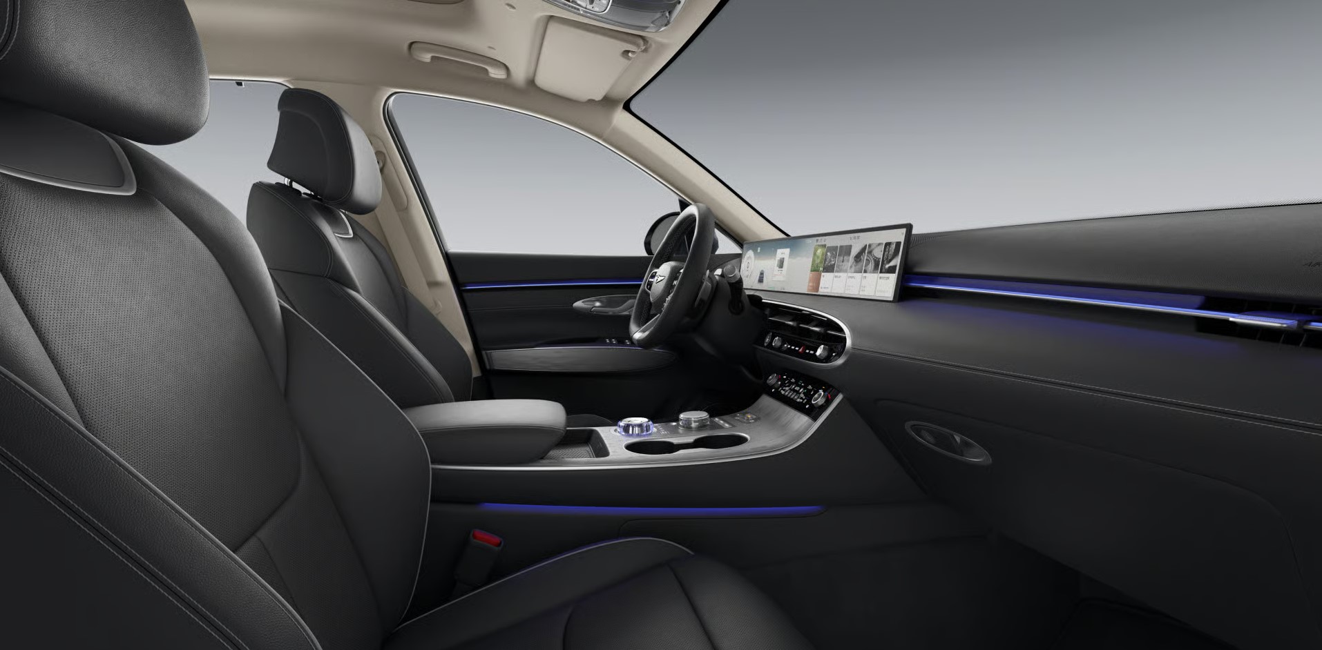 Electrified GV70 F/L 내장 색상 스탠다드_옵시디언 블랙 모노톤 1