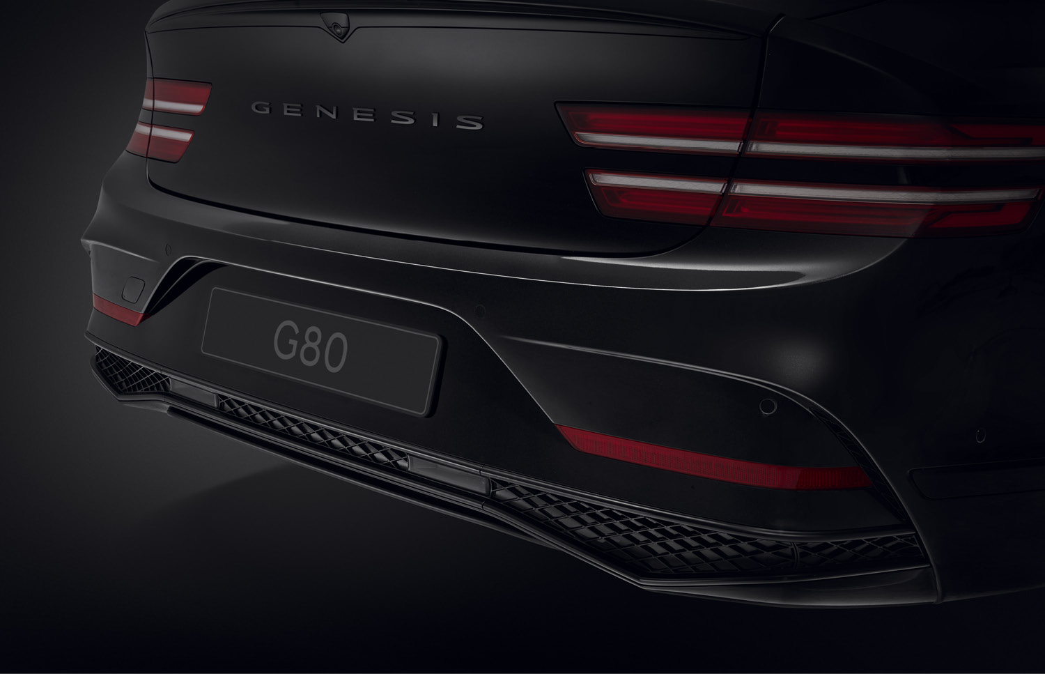 디 올 뉴 G80 F/L 블랙 히든 머플러 가니쉬 2