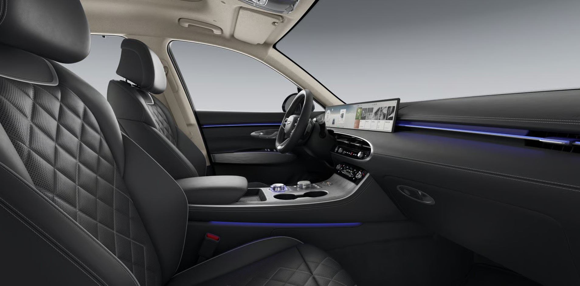 Electrified GV70 F/L 내장 색상 시그니처Ⅰ_옵시디언 블랙 모노톤 2