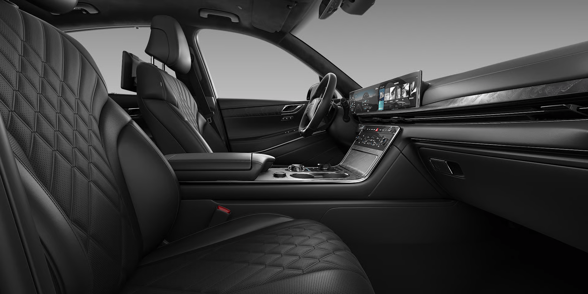 GV80 Coupe 내장 색상 옵시디언 블랙 모노톤 10