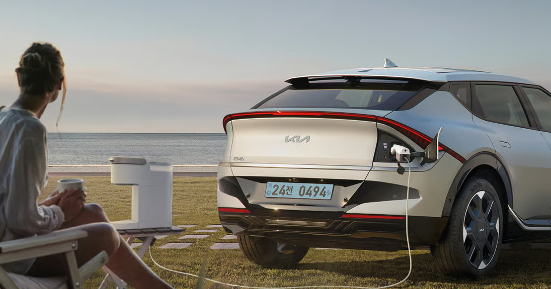 더 뉴 EV6 실외 V2L 커넥터 26