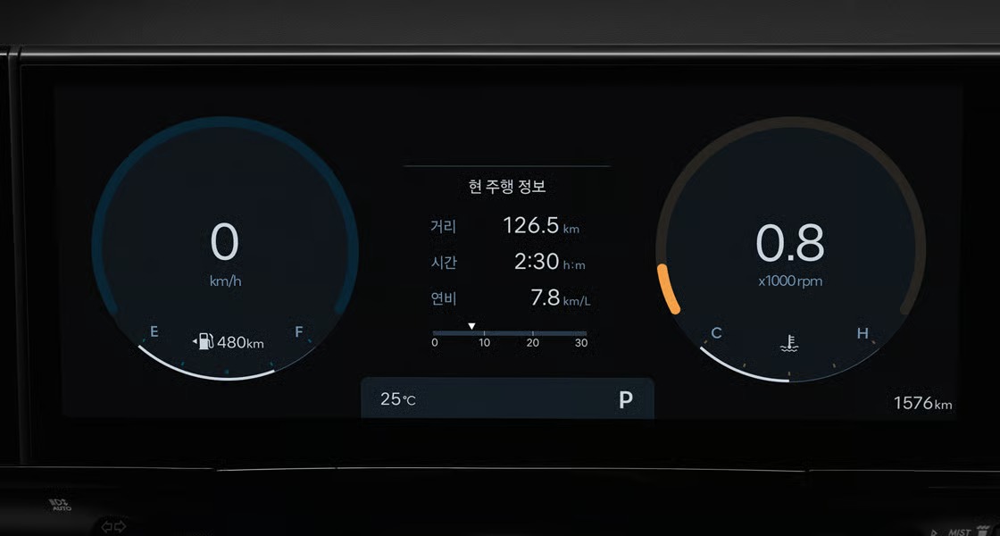 디 올 뉴 그랜저 HEV 클러스터(12.3인치 컬러 LCD) 1