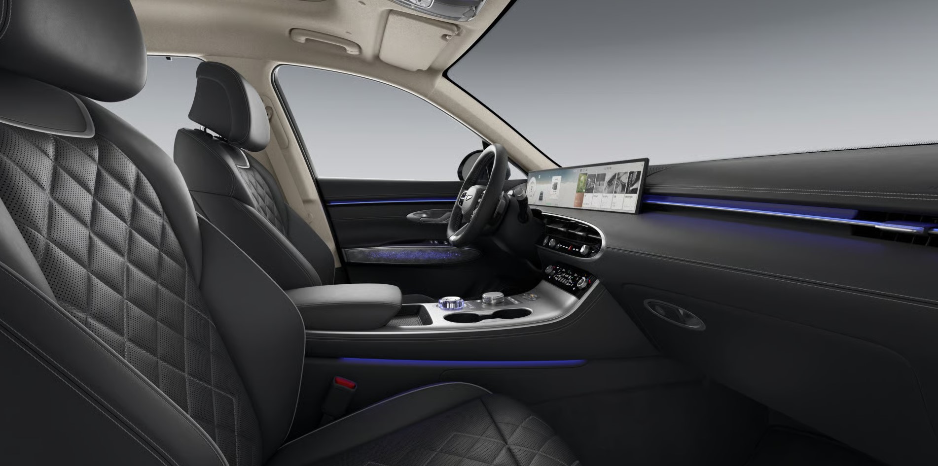 Electrified GV70 F/L 내장 색상 시그니쳐Ⅱ_옵시디언 블랙 모노톤 3